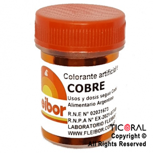 COLORANTE FLEIBOR COBRE EN POLVO 4 GR x 1